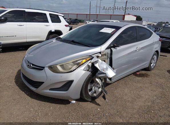 5NPDH4AE8GH709350 2016 HYUNDAI ELANTRA Silver Front left
