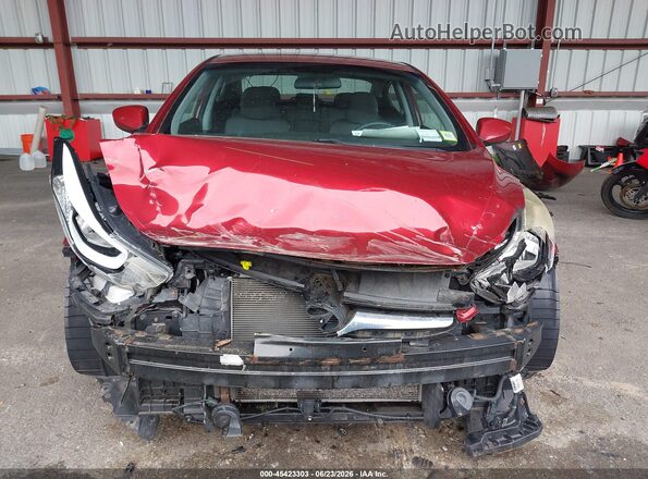 5NPDH4AE8GH721837 2016 HYUNDAI ELANTRA Red უკანა სალონის ხედი