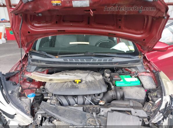 5NPDH4AE8GH721837 2016 HYUNDAI ELANTRA Red უკანა ხედი