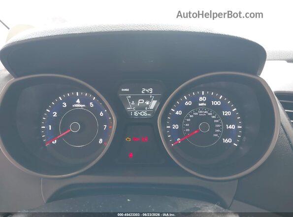 5NPDH4AE8GH721837 2016 HYUNDAI ELANTRA Red უკანა სავარძლების ხედი