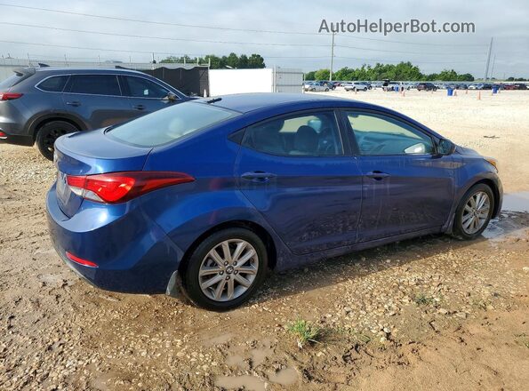 5NPDH4AE8GH722146 2016 HYUNDAI ELANTRA Blue 