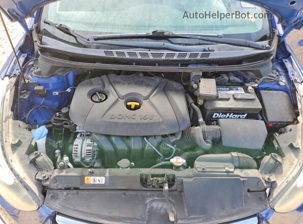 5NPDH4AE8GH722146 2016 HYUNDAI ELANTRA Blue 