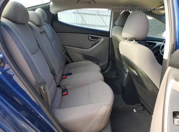 5NPDH4AE8GH722146 2016 HYUNDAI ELANTRA Blue 