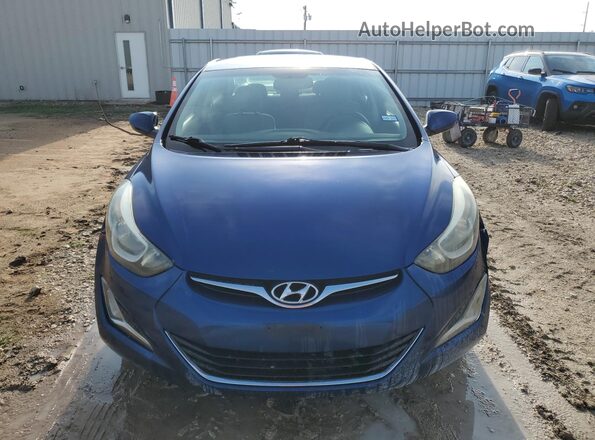 5NPDH4AE8GH722146 2016 HYUNDAI ELANTRA Blue 