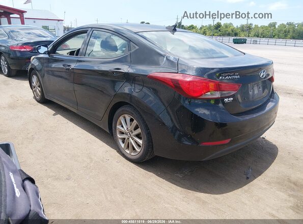 5NPDH4AE8GH725029 2016 HYUNDAI ELANTRA Black Trasero izquierdo
