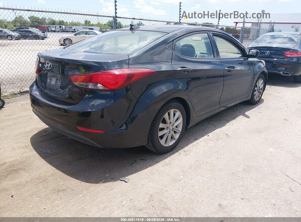 5NPDH4AE8GH725029 2016 HYUNDAI ELANTRA Black Trasero derecho