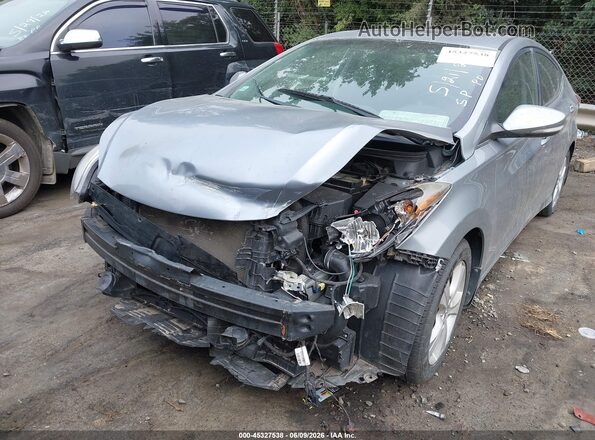 5NPDH4AE8GH732370 2016 HYUNDAI ELANTRA Silver Вид спереду