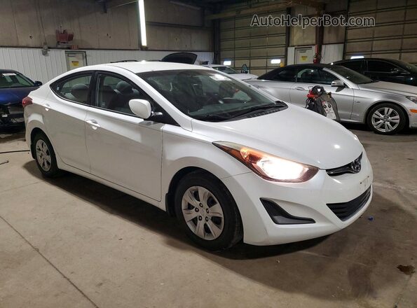 5NPDH4AE8GH733745 2016 HYUNDAI ELANTRA White Առջևի աջ