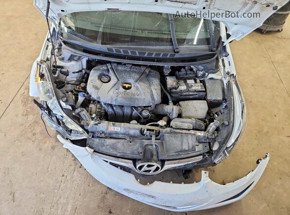 5NPDH4AE8GH747306 2016 HYUNDAI ELANTRA Белый Вид задней части салона