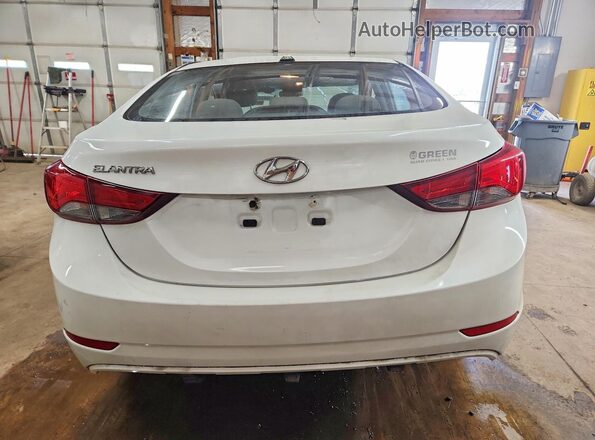 5NPDH4AE8GH747306 2016 HYUNDAI ELANTRA Белый Вид сзади
