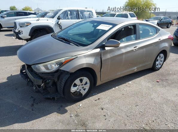 5NPDH4AE8GH750531 2016 HYUNDAI ELANTRA Gold Vista tres cuartos delantera izquierda