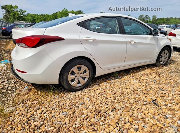 5NPDH4AE8GH781729 2016 HYUNDAI ELANTRA White Trasero derecho
