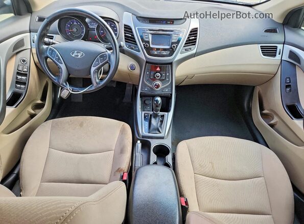 5NPDH4AE8GH788714 2016 HYUNDAI ELANTRA White 