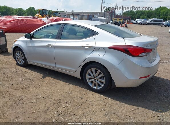 5NPDH4AE9GH722415 2016 HYUNDAI ELANTRA Silver 