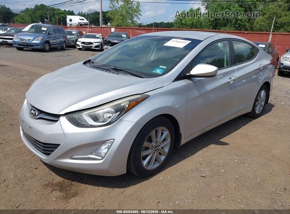 5NPDH4AE9GH722415 2016 HYUNDAI ELANTRA Silver 