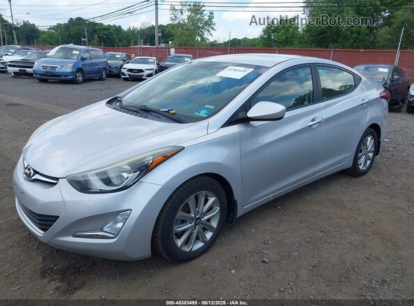 5NPDH4AE9GH722415 2016 HYUNDAI ELANTRA Silver 