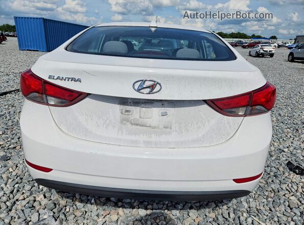 5NPDH4AE9GH728439 2016 HYUNDAI ELANTRA White 