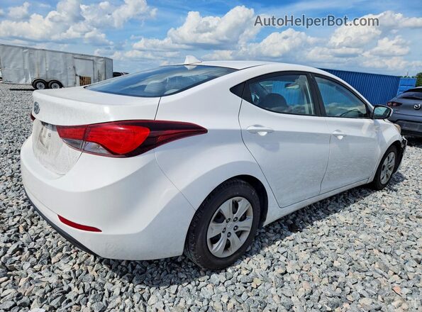 5NPDH4AE9GH728439 2016 HYUNDAI ELANTRA White 