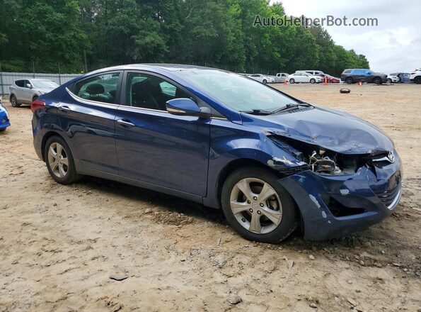 5NPDH4AE9GH739389 2016 HYUNDAI ELANTRA Blue Front right