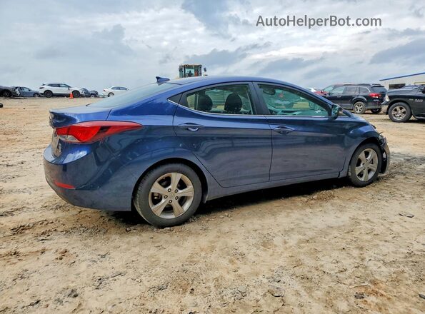 5NPDH4AE9GH739389 2016 HYUNDAI ELANTRA Blue Rear right