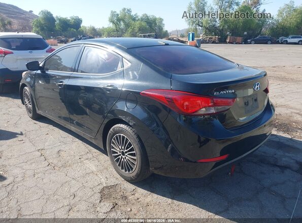 5NPDH4AE9GH764034 2016 HYUNDAI ELANTRA Black 