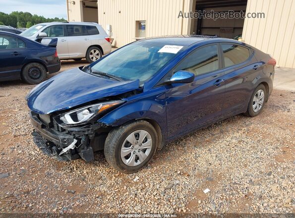 5NPDH4AE9GH792982 2016 HYUNDAI ELANTRA Blue 