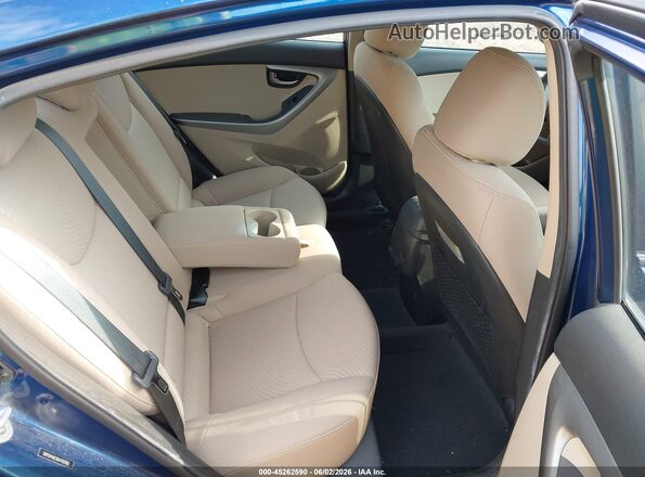 5NPDH4AE9GH792982 2016 HYUNDAI ELANTRA Blue 
