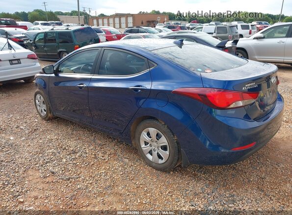5NPDH4AE9GH792982 2016 HYUNDAI ELANTRA Blue 