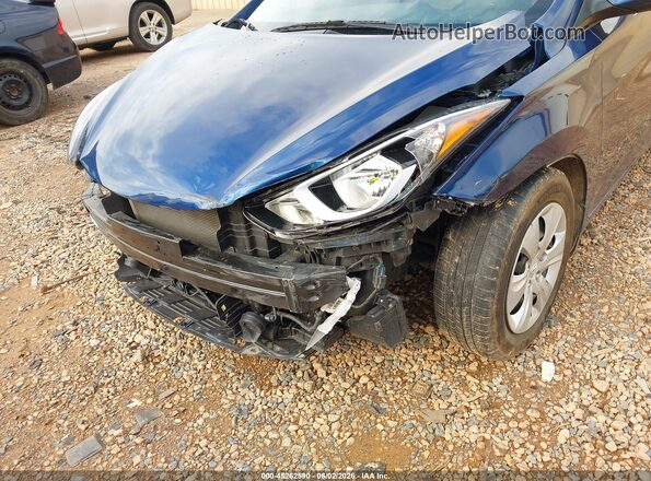 5NPDH4AE9GH792982 2016 HYUNDAI ELANTRA Blue 