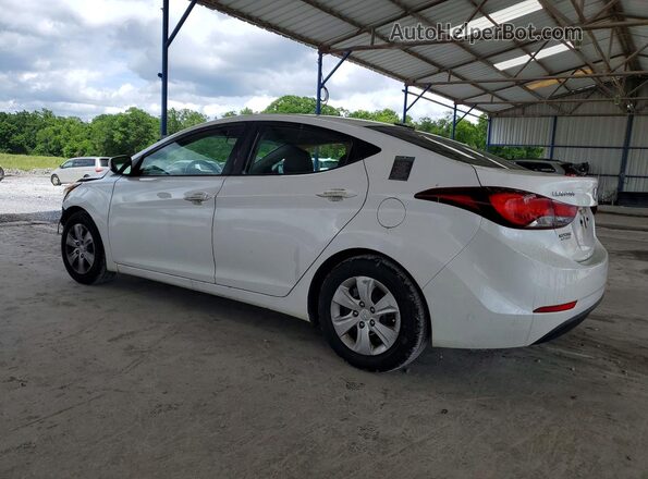 5NPDH4AEXGH665111 2016 HYUNDAI ELANTRA White Հետևի ձախ