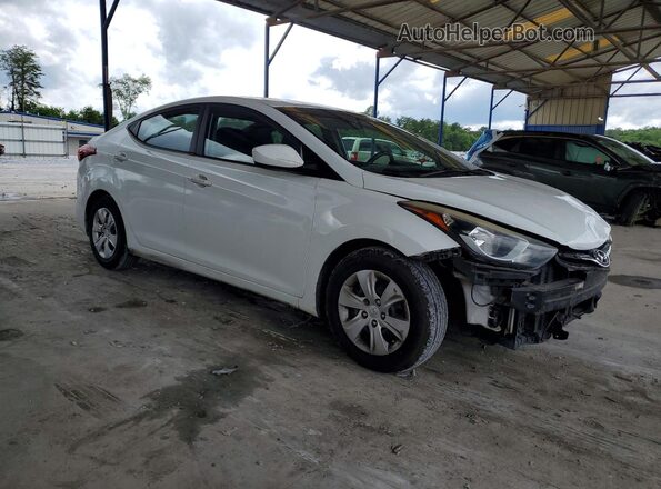 5NPDH4AEXGH665111 2016 HYUNDAI ELANTRA White Առջևի աջ