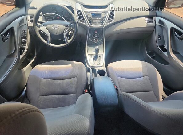 5NPDH4AEXGH716588 2016 HYUNDAI ELANTRA Silver Вид панелі приладів