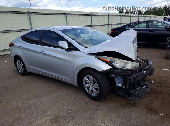 5NPDH4AEXGH716588 2016 HYUNDAI ELANTRA Silver Передня права чверть
