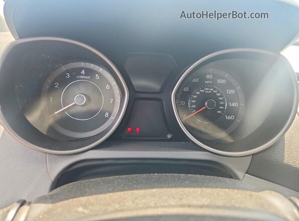 5NPDH4AEXGH716588 2016 HYUNDAI ELANTRA Silver Вид щитка приладів