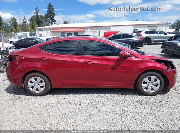 5NPDH4AEXGH721600 2016 HYUNDAI ELANTRA Red Widok wnętrza 360 stopni