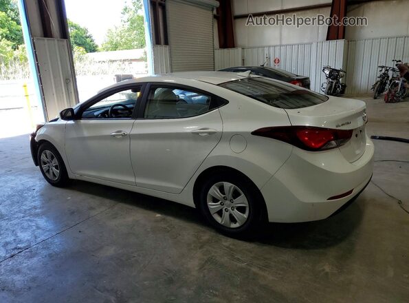 5NPDH4AEXGH722262 2016 HYUNDAI ELANTRA White Trasero izquierdo