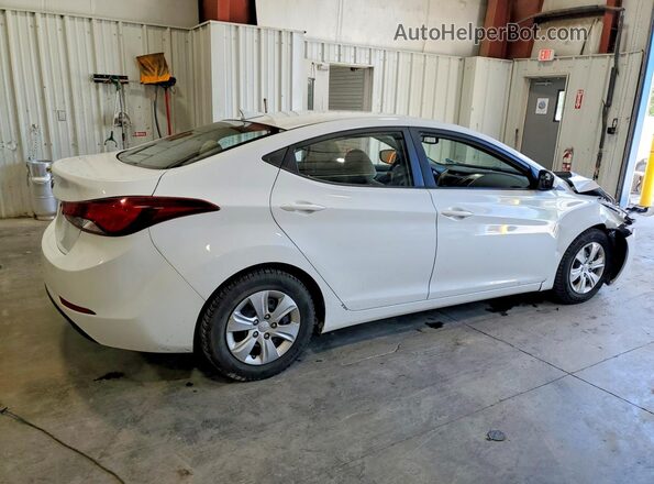 5NPDH4AEXGH722262 2016 HYUNDAI ELANTRA White Trasero derecho