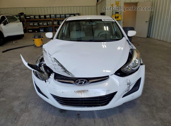 5NPDH4AEXGH722262 2016 HYUNDAI ELANTRA White Vista frontal