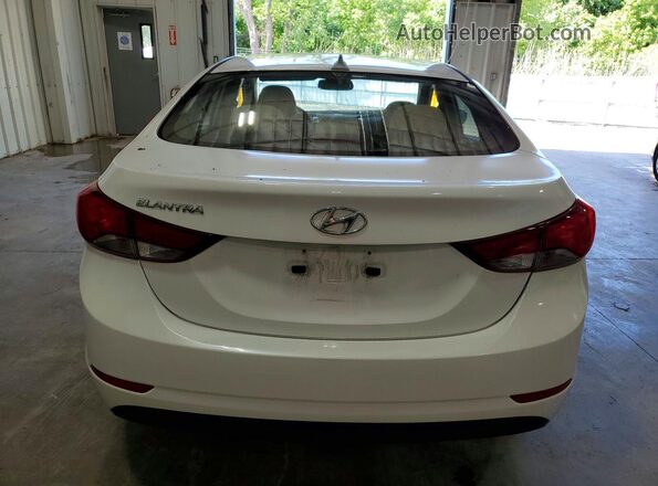 5NPDH4AEXGH722262 2016 HYUNDAI ELANTRA White Vista trasera