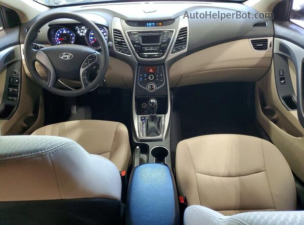 5NPDH4AEXGH722262 2016 HYUNDAI ELANTRA White Vista del salpicadero