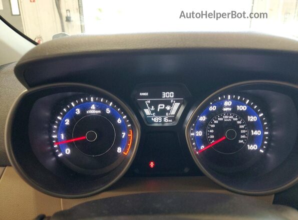 5NPDH4AEXGH722262 2016 HYUNDAI ELANTRA White Vista del cuadro de instrumentos