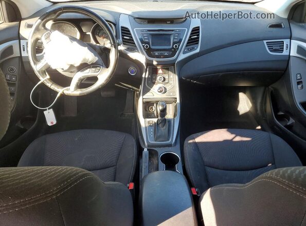 5NPDH4AEXGH735397 2016 HYUNDAI ELANTRA Silver Առջևի վահանակի տեսք