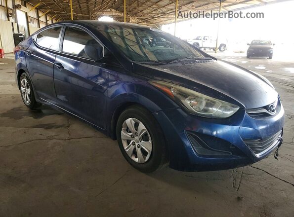 5NPDH4AEXGH744178 2016 HYUNDAI ELANTRA Blue 