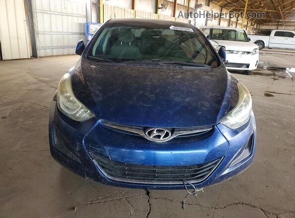 5NPDH4AEXGH744178 2016 HYUNDAI ELANTRA Blue 