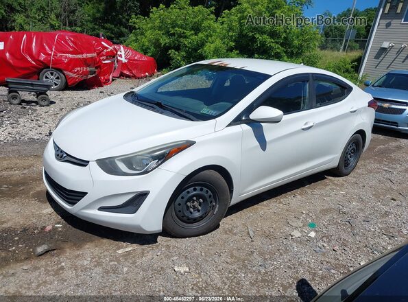 5NPDH4AEXGH746528 2016 HYUNDAI ELANTRA White Front left