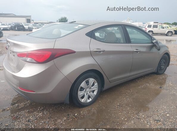 5NPDH4AEXGH748120 2016 HYUNDAI ELANTRA Gray უკანა მარჯვენა