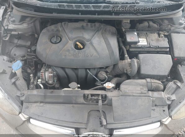 5NPDH4AEXGH748120 2016 HYUNDAI ELANTRA Gray უკანა ხედი