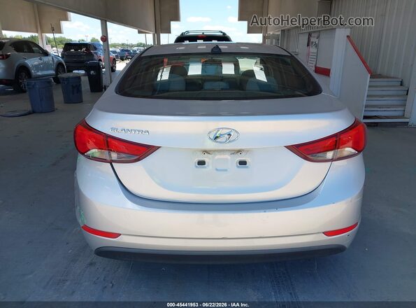 5NPDH4AEXGH748411 2016 HYUNDAI ELANTRA Silver 