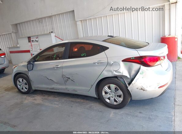 5NPDH4AEXGH748411 2016 HYUNDAI ELANTRA Silver Widok wnętrza 360 stopni