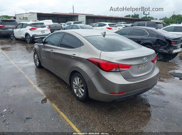 5NPDH4AEXGH761949 2016 HYUNDAI ELANTRA Коричневый Задняя левая четверть